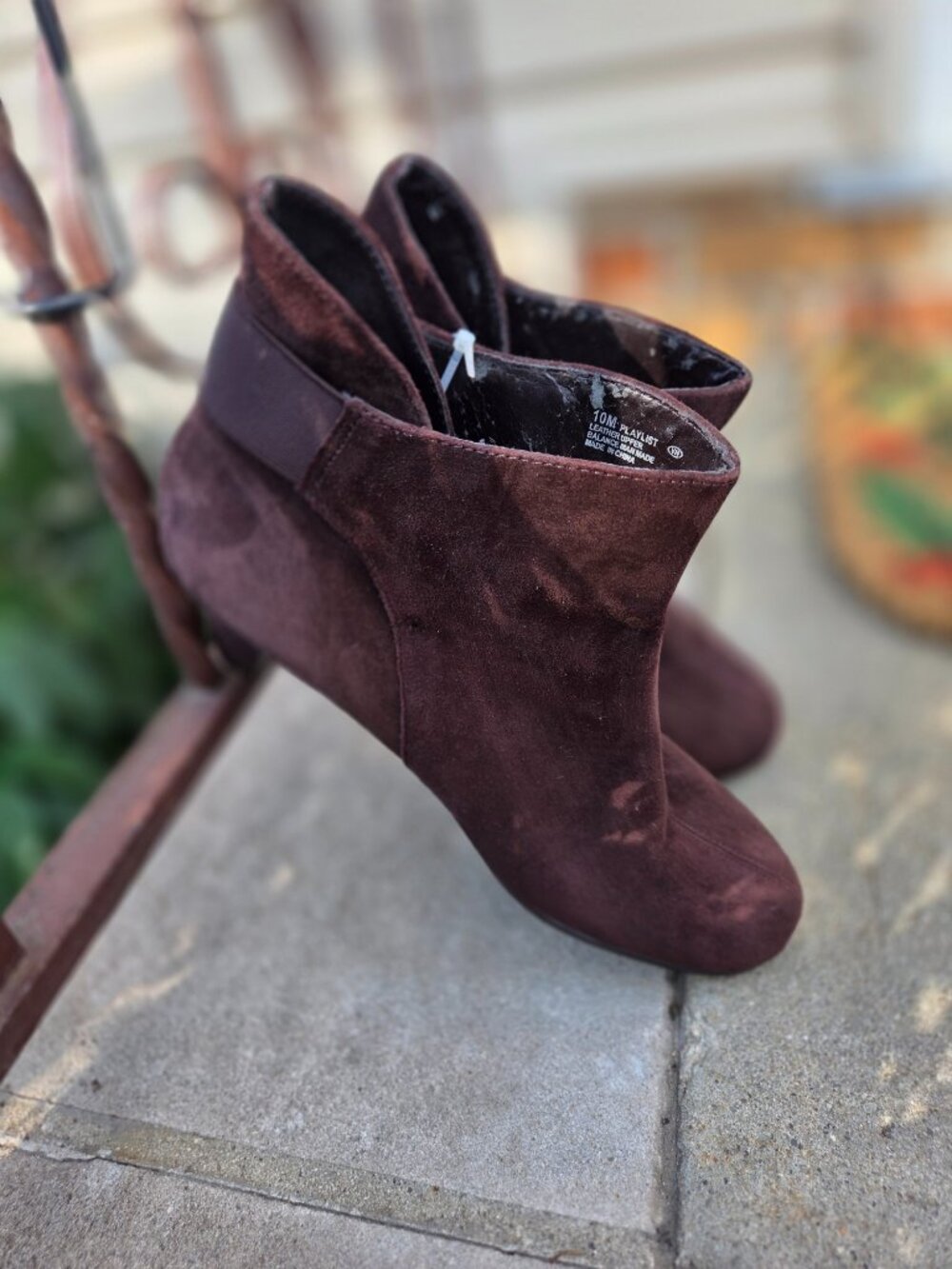 Aerosoles dark brown suede booties - US10 UK8 EUR41